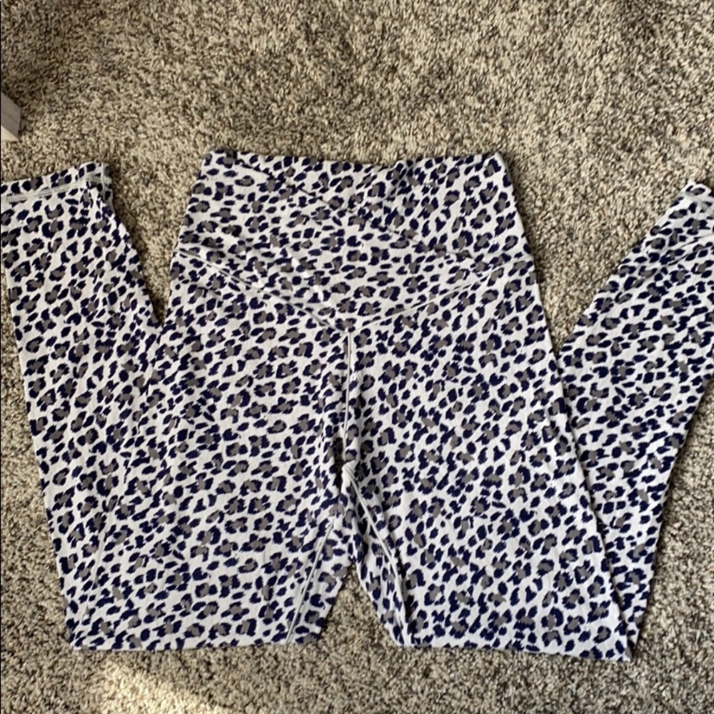 American eagle blue leopard leggings